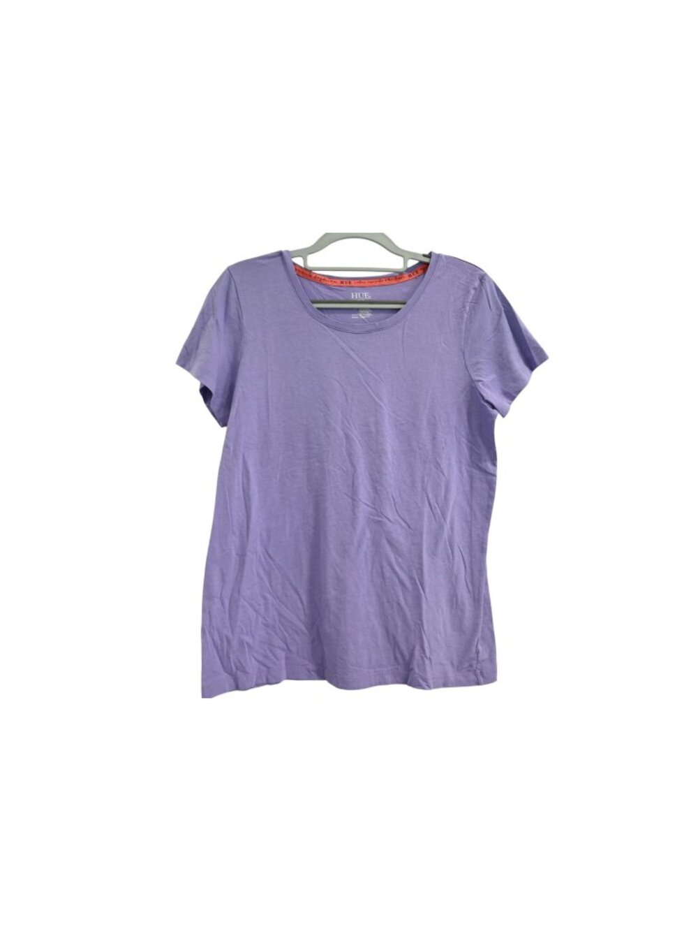 HUE Short Sleeve Sleep Lounge Shirt Sz S Purple Scoop Neck Pajama T-Shirt Top